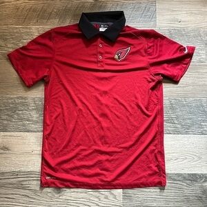 Nike‎ OnField Arizona Cardinals NFL Dri-Fit Polo Shirt Medium